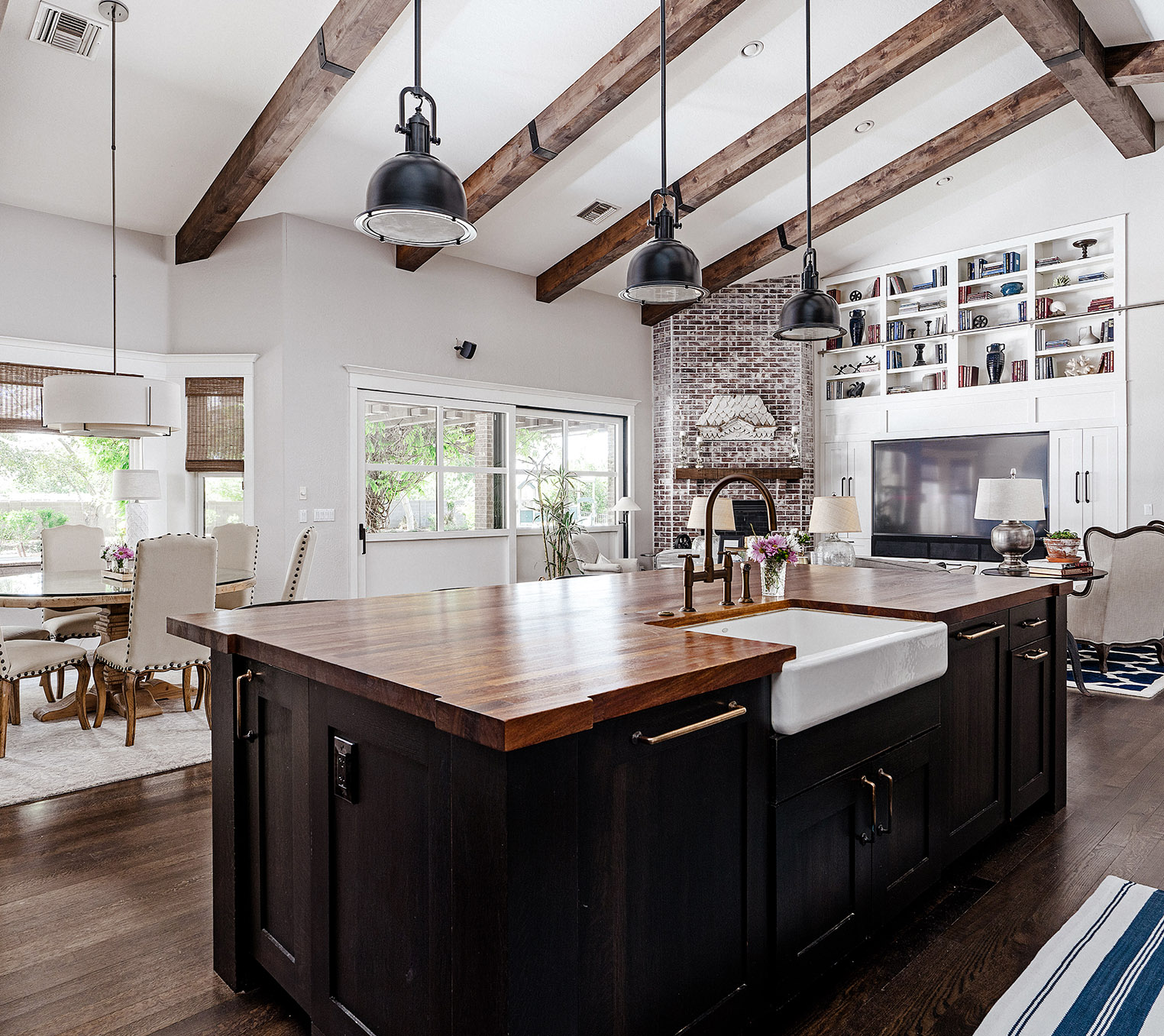 Open-concept kitchen
